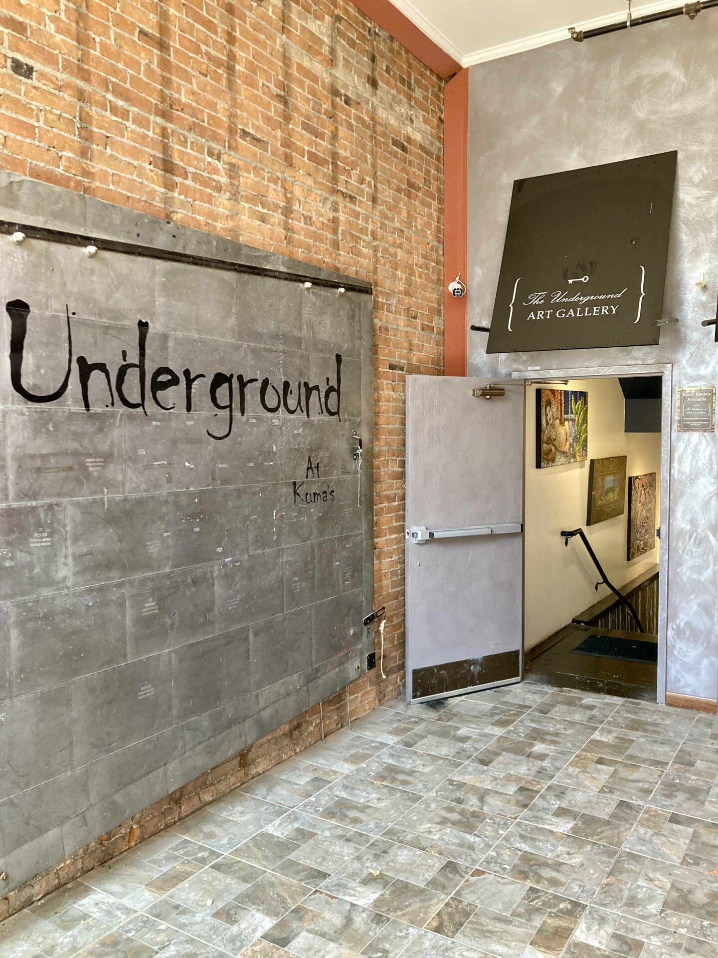 Entrance of the Underground Art Gallery